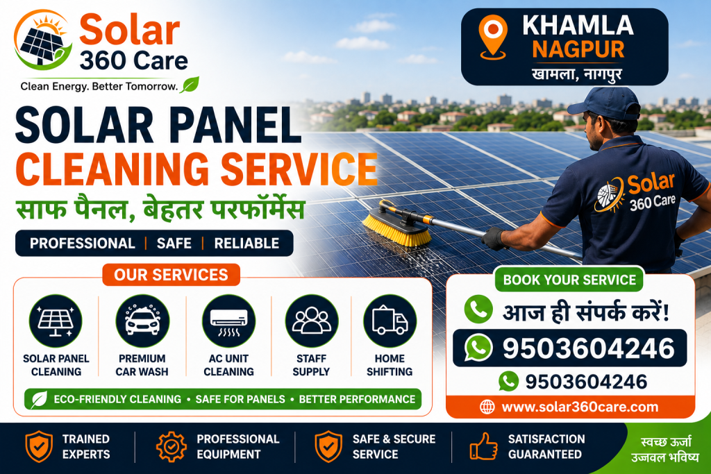 Solar Panel Cleaning Services in khamla Nagpur