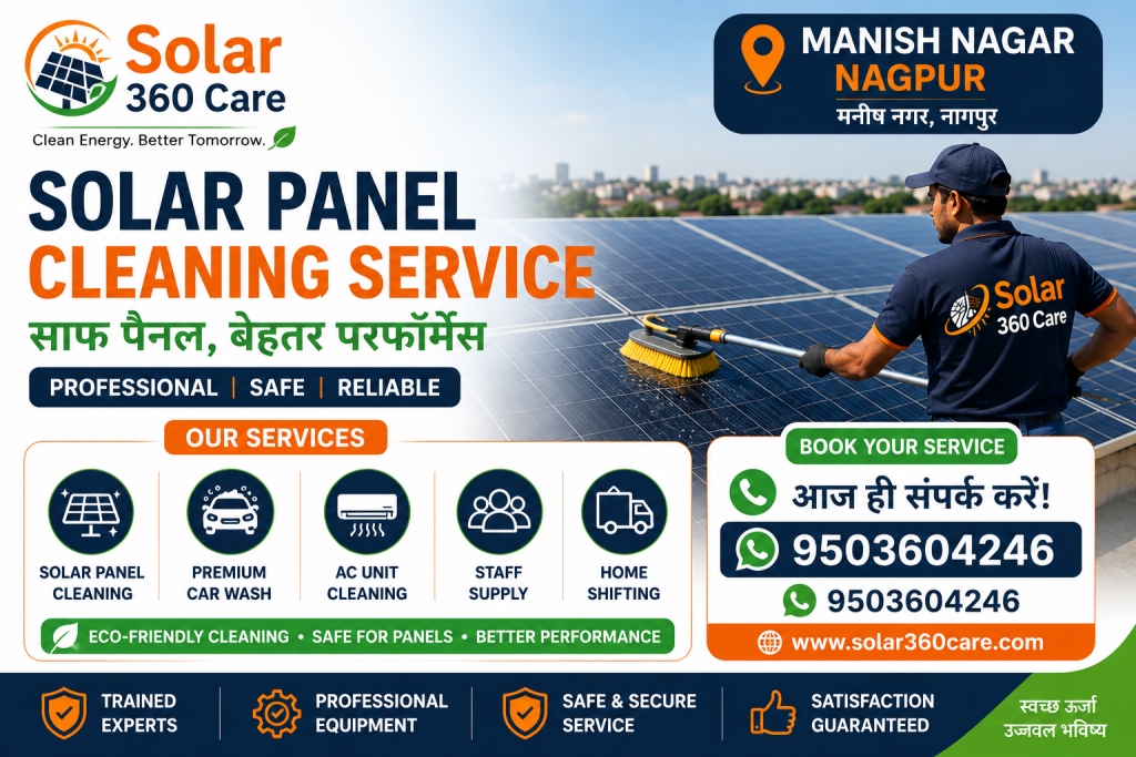 Solar Panel Cleaning Services in Manish Nagar, Nagpur